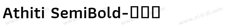 Athiti SemiBold字体转换
